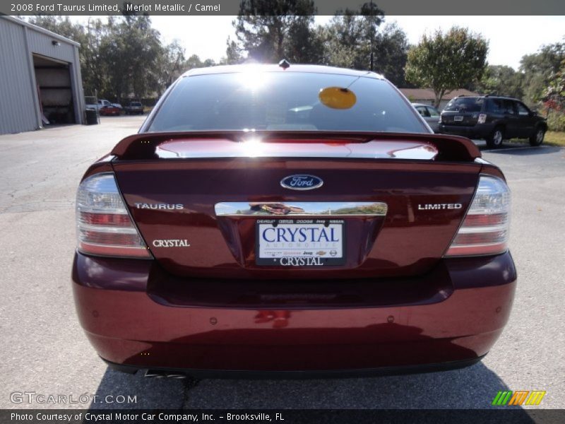 Merlot Metallic / Camel 2008 Ford Taurus Limited