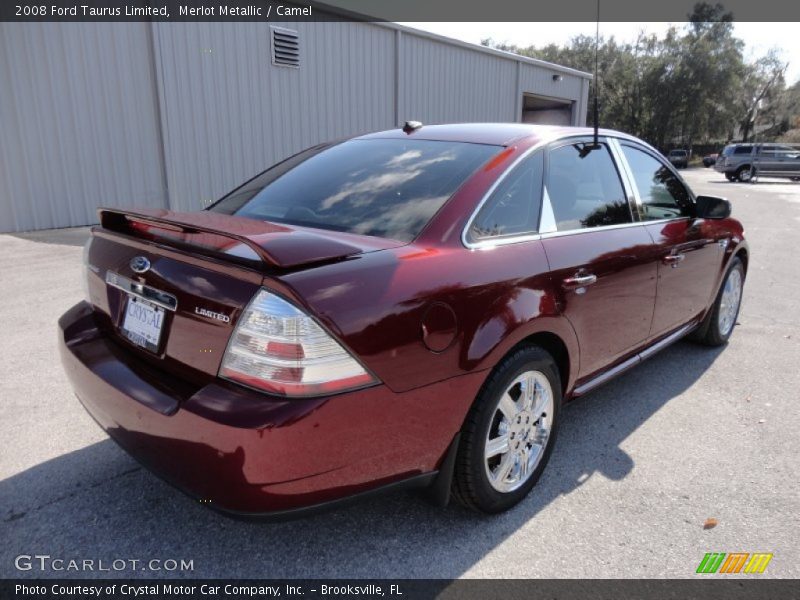 Merlot Metallic / Camel 2008 Ford Taurus Limited