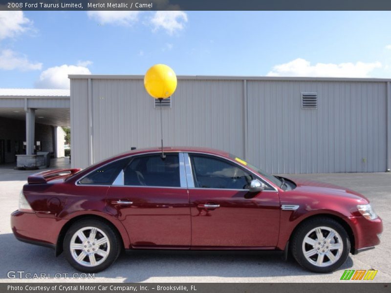 Merlot Metallic / Camel 2008 Ford Taurus Limited