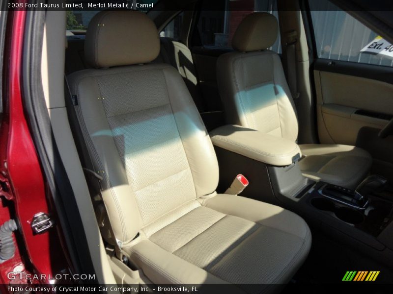 Merlot Metallic / Camel 2008 Ford Taurus Limited