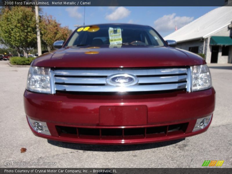 Merlot Metallic / Camel 2008 Ford Taurus Limited