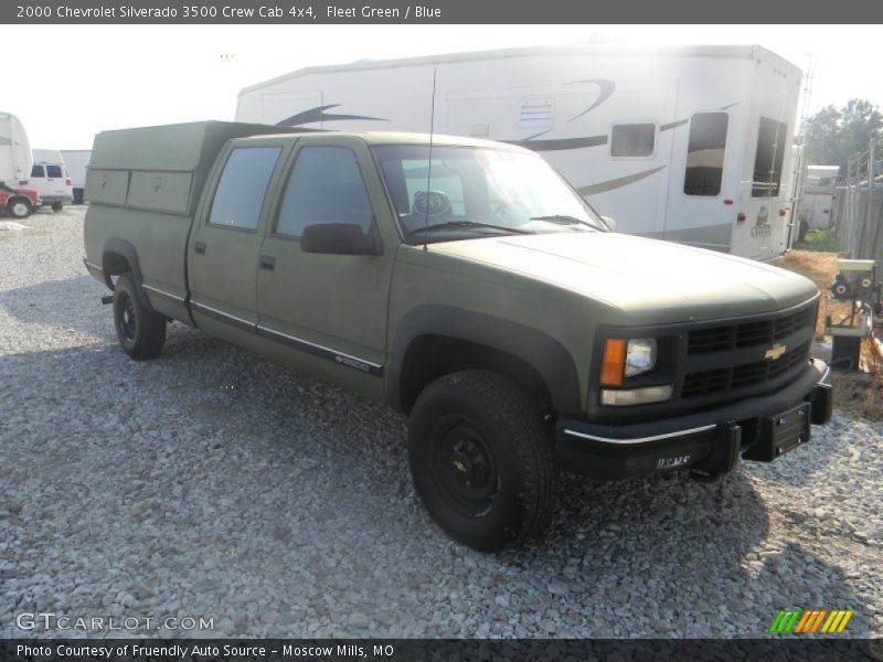 Fleet Green / Blue 2000 Chevrolet Silverado 3500 Crew Cab 4x4