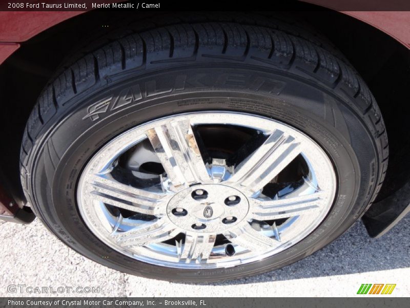 Merlot Metallic / Camel 2008 Ford Taurus Limited