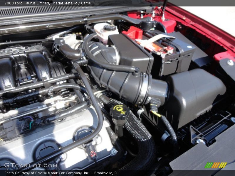 Merlot Metallic / Camel 2008 Ford Taurus Limited