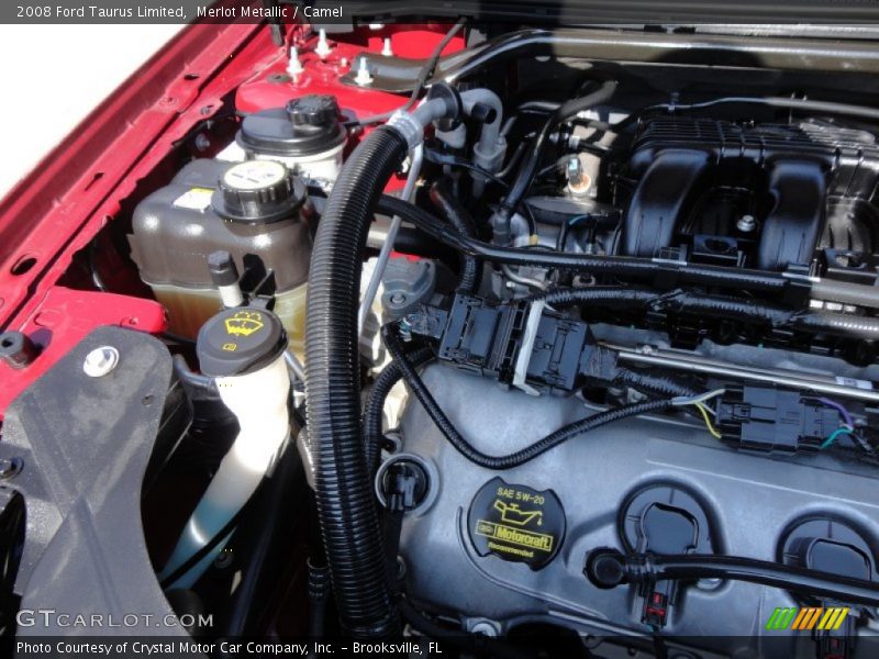 Merlot Metallic / Camel 2008 Ford Taurus Limited