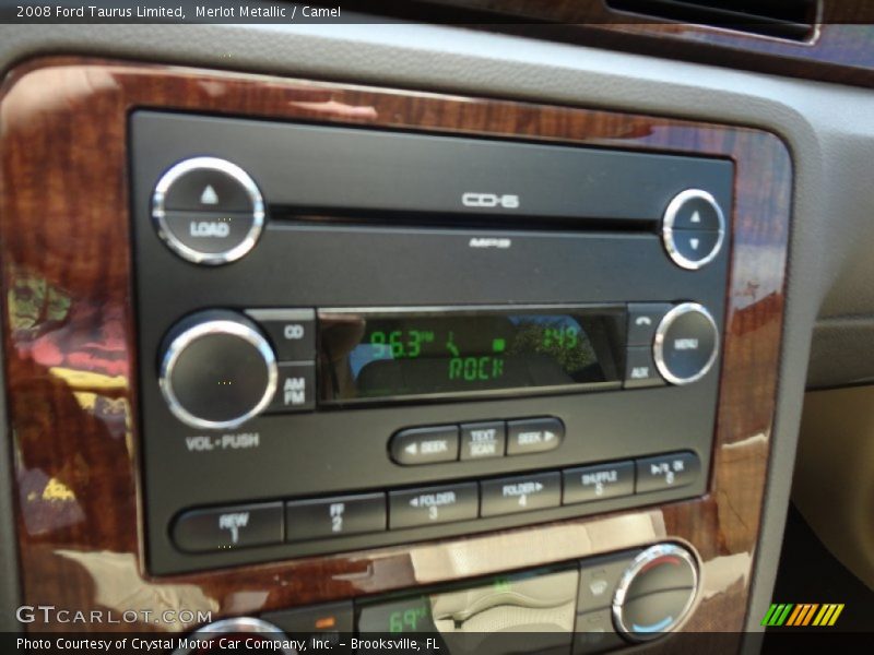 Merlot Metallic / Camel 2008 Ford Taurus Limited