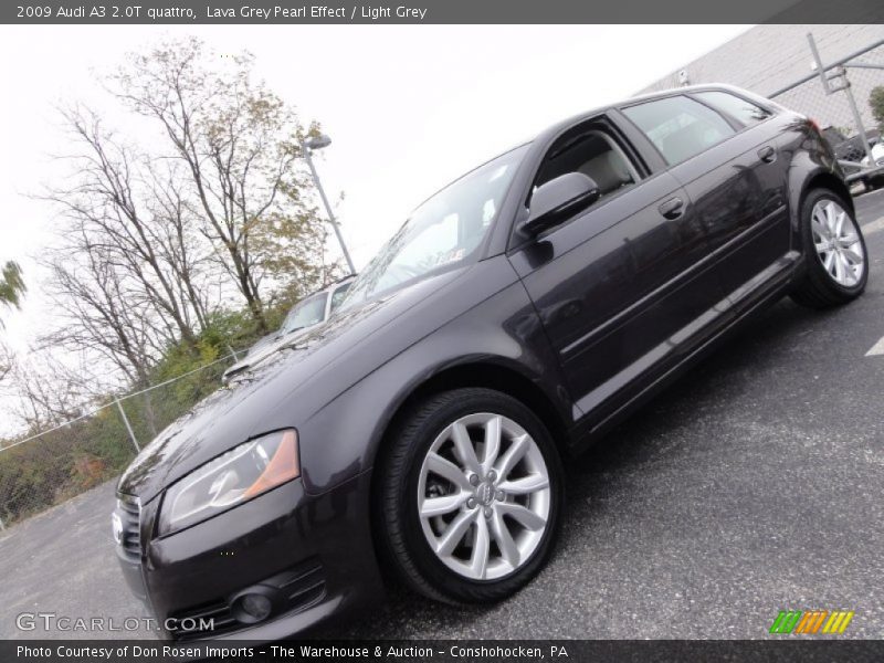 Lava Grey Pearl Effect / Light Grey 2009 Audi A3 2.0T quattro