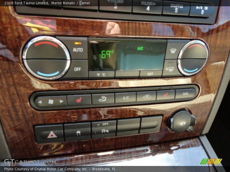 Merlot Metallic / Camel 2008 Ford Taurus Limited