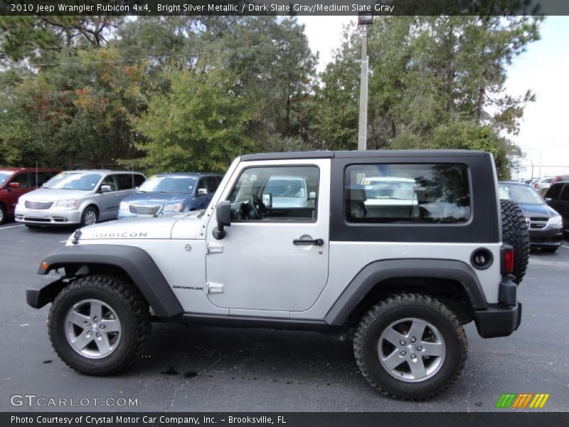  2010 Wrangler Rubicon 4x4 Bright Silver Metallic