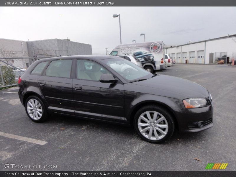 Lava Grey Pearl Effect / Light Grey 2009 Audi A3 2.0T quattro