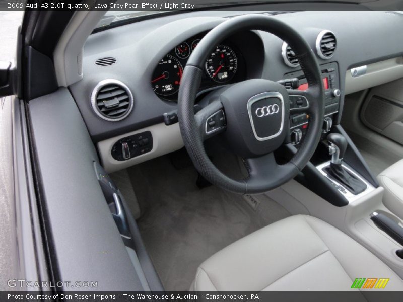 Lava Grey Pearl Effect / Light Grey 2009 Audi A3 2.0T quattro