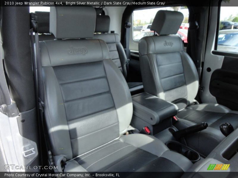 Bright Silver Metallic / Dark Slate Gray/Medium Slate Gray 2010 Jeep Wrangler Rubicon 4x4