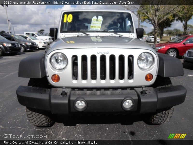Bright Silver Metallic / Dark Slate Gray/Medium Slate Gray 2010 Jeep Wrangler Rubicon 4x4
