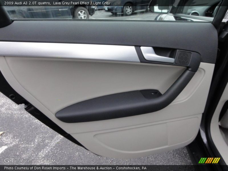 Lava Grey Pearl Effect / Light Grey 2009 Audi A3 2.0T quattro
