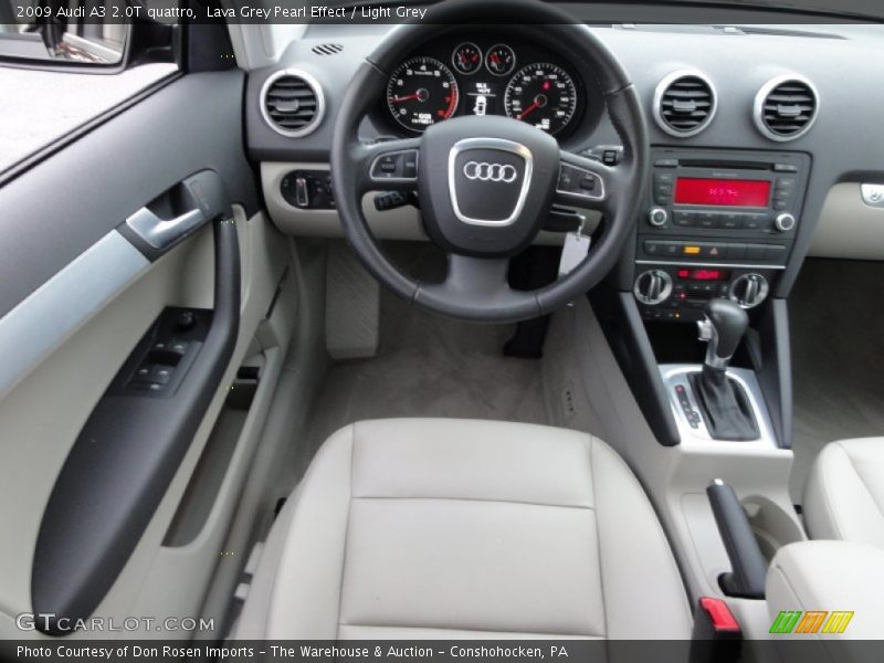 Lava Grey Pearl Effect / Light Grey 2009 Audi A3 2.0T quattro