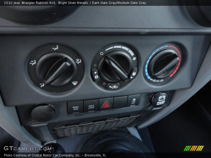 Bright Silver Metallic / Dark Slate Gray/Medium Slate Gray 2010 Jeep Wrangler Rubicon 4x4