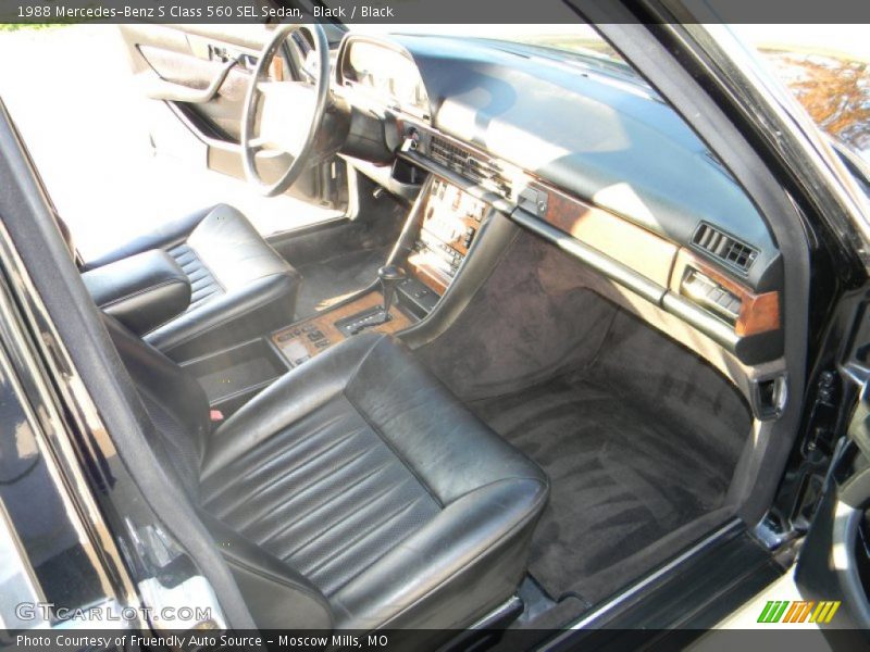  1988 S Class 560 SEL Sedan Black Interior