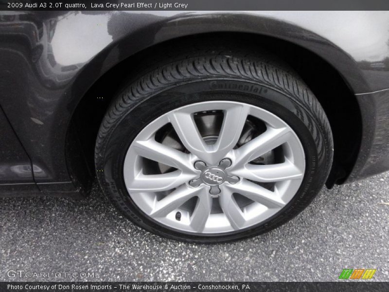 Lava Grey Pearl Effect / Light Grey 2009 Audi A3 2.0T quattro
