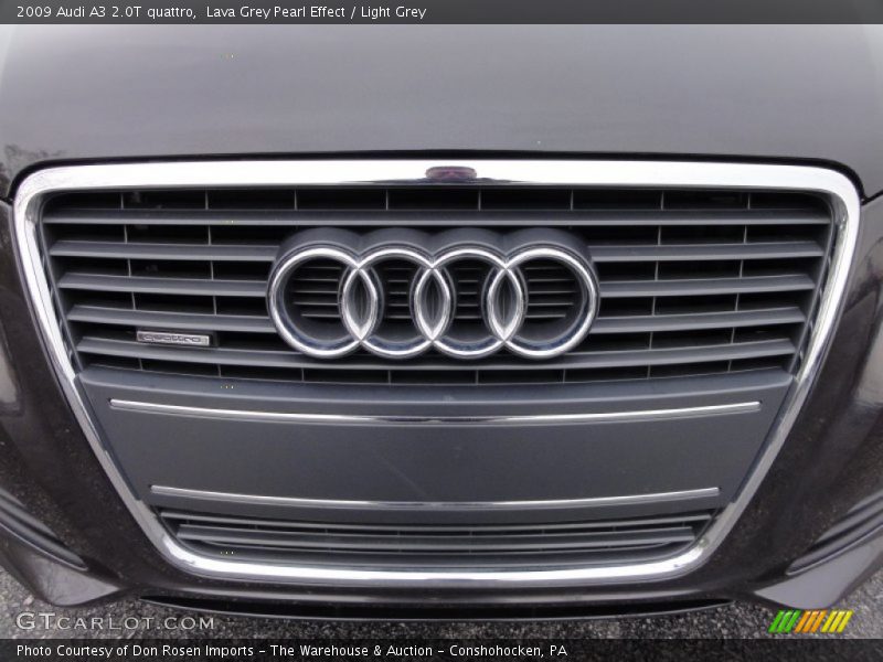Lava Grey Pearl Effect / Light Grey 2009 Audi A3 2.0T quattro