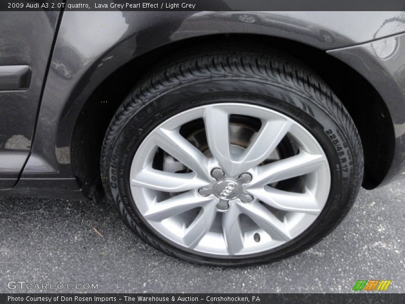 Lava Grey Pearl Effect / Light Grey 2009 Audi A3 2.0T quattro