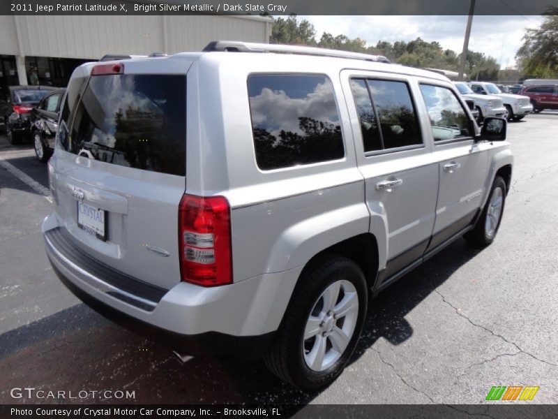 Bright Silver Metallic / Dark Slate Gray 2011 Jeep Patriot Latitude X