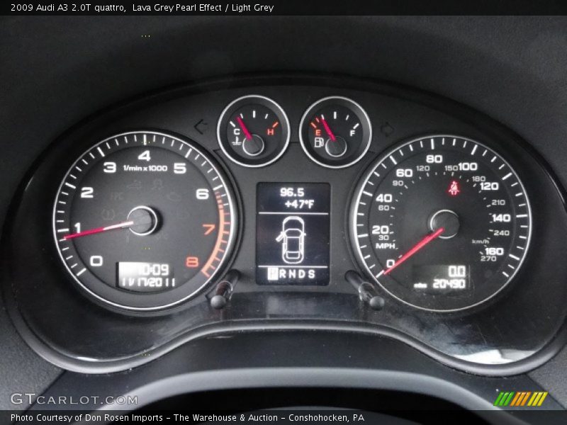  2009 A3 2.0T quattro 2.0T quattro Gauges