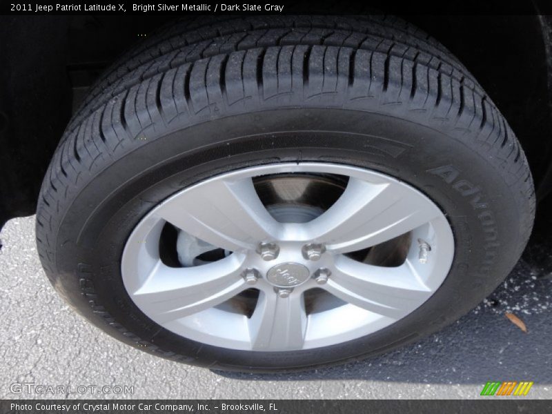 Bright Silver Metallic / Dark Slate Gray 2011 Jeep Patriot Latitude X
