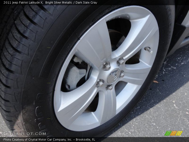 Bright Silver Metallic / Dark Slate Gray 2011 Jeep Patriot Latitude X