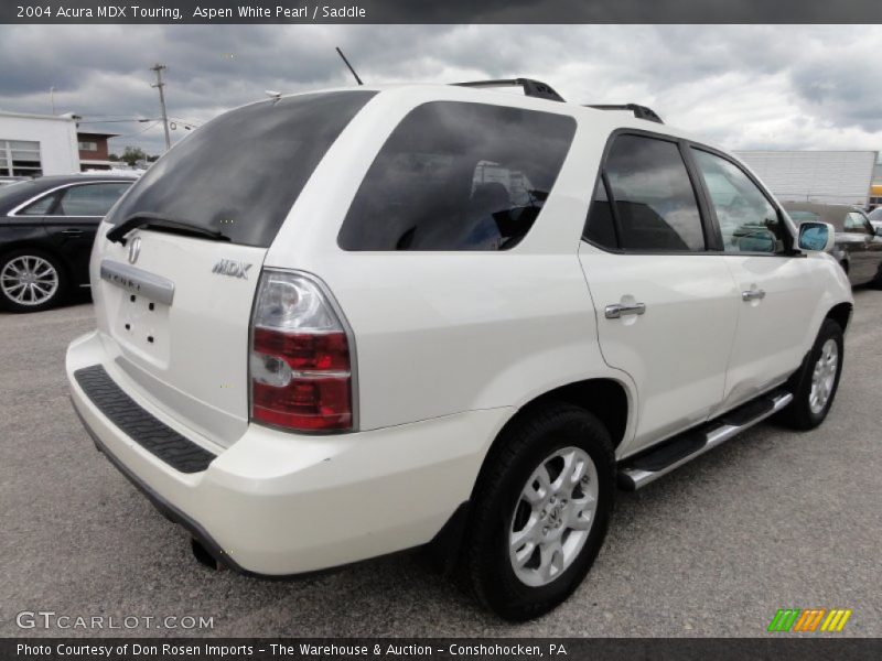 Aspen White Pearl / Saddle 2004 Acura MDX Touring