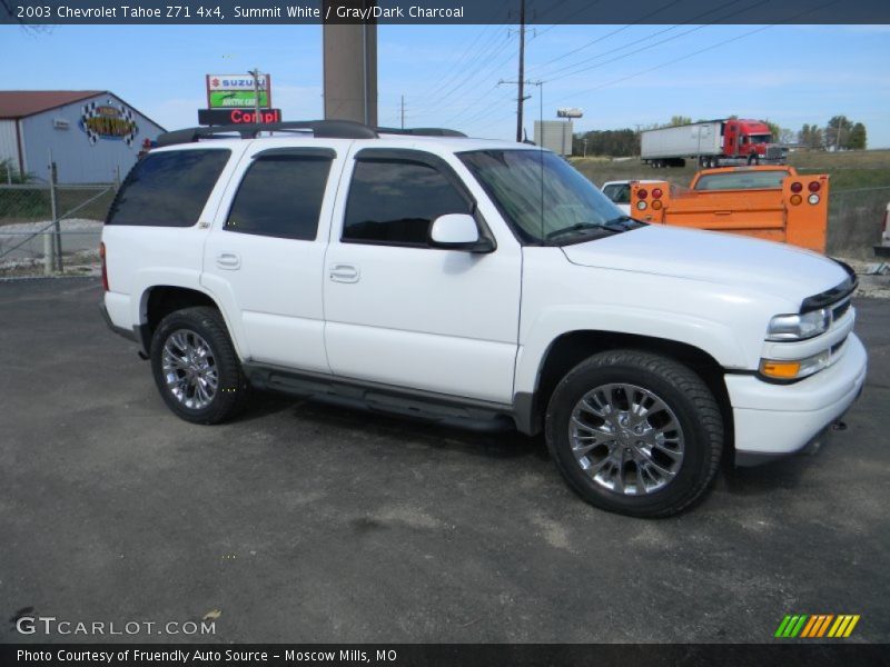 Summit White / Gray/Dark Charcoal 2003 Chevrolet Tahoe Z71 4x4