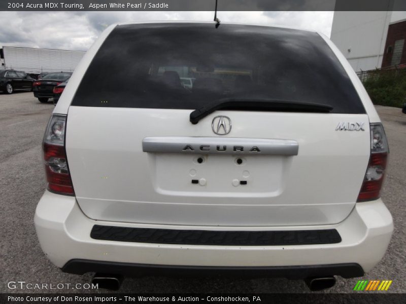 Aspen White Pearl / Saddle 2004 Acura MDX Touring