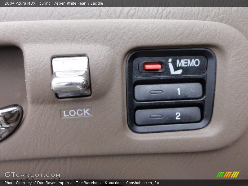 Aspen White Pearl / Saddle 2004 Acura MDX Touring