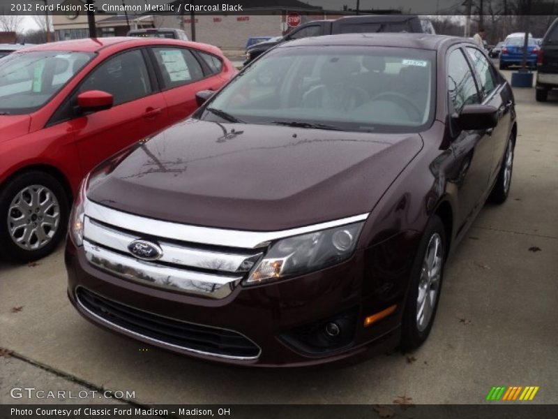 Cinnamon Metallic / Charcoal Black 2012 Ford Fusion SE