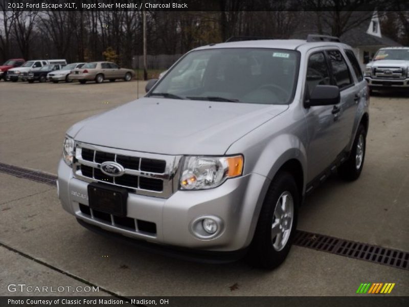 Ingot Silver Metallic / Charcoal Black 2012 Ford Escape XLT