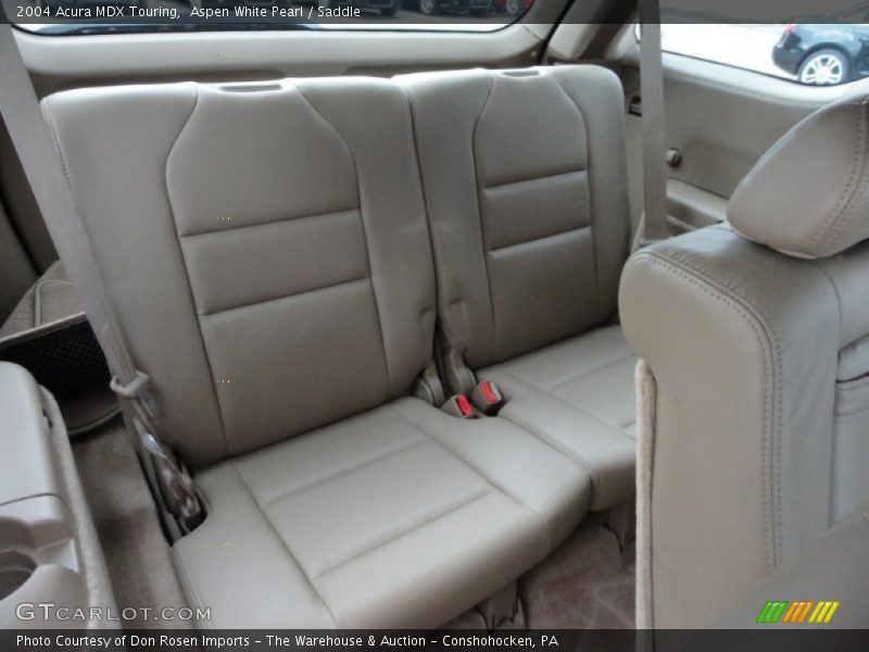 Aspen White Pearl / Saddle 2004 Acura MDX Touring