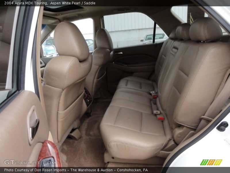 Aspen White Pearl / Saddle 2004 Acura MDX Touring