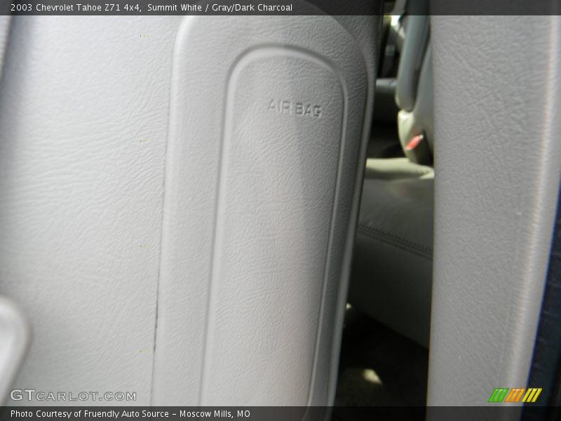 Summit White / Gray/Dark Charcoal 2003 Chevrolet Tahoe Z71 4x4
