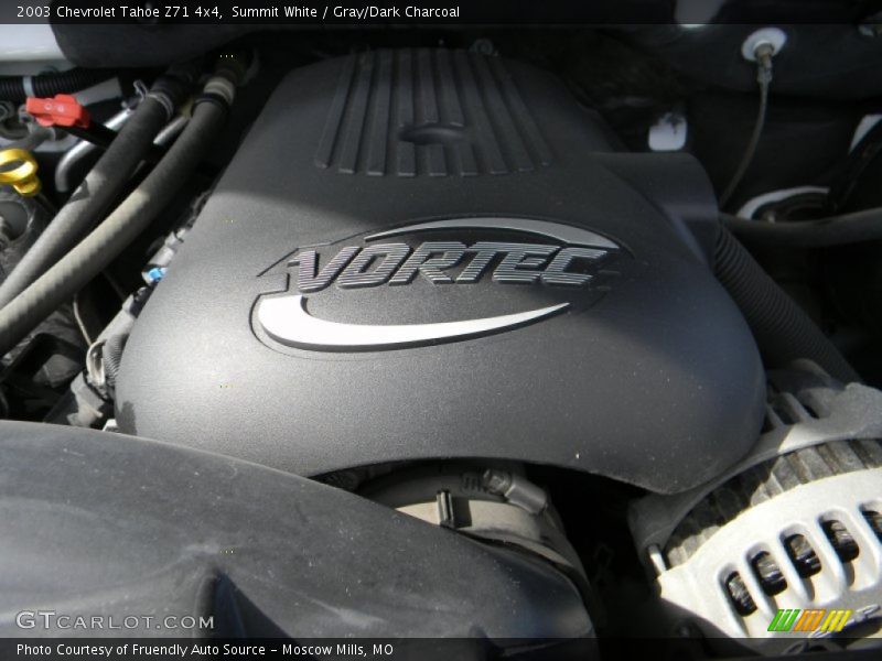 Summit White / Gray/Dark Charcoal 2003 Chevrolet Tahoe Z71 4x4