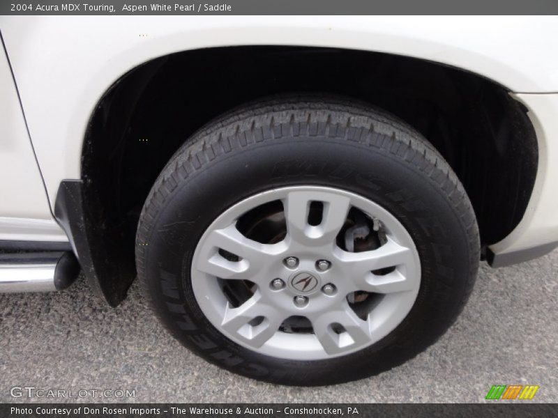 Aspen White Pearl / Saddle 2004 Acura MDX Touring