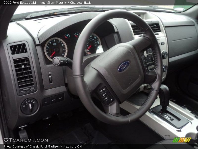 Ingot Silver Metallic / Charcoal Black 2012 Ford Escape XLT