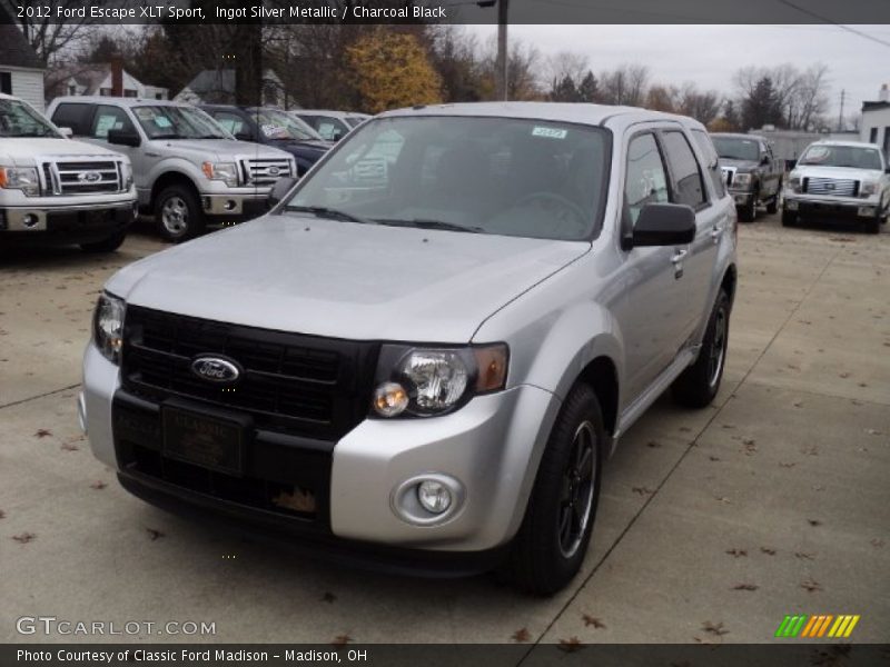 Ingot Silver Metallic / Charcoal Black 2012 Ford Escape XLT Sport
