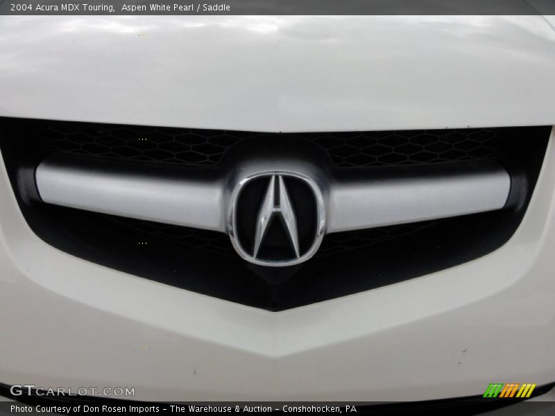 Aspen White Pearl / Saddle 2004 Acura MDX Touring