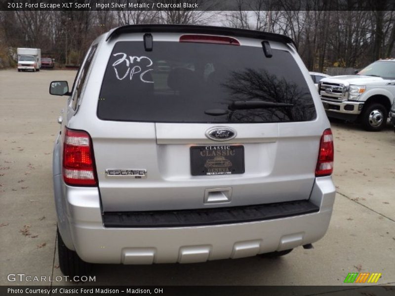 Ingot Silver Metallic / Charcoal Black 2012 Ford Escape XLT Sport