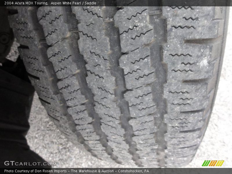 Aspen White Pearl / Saddle 2004 Acura MDX Touring