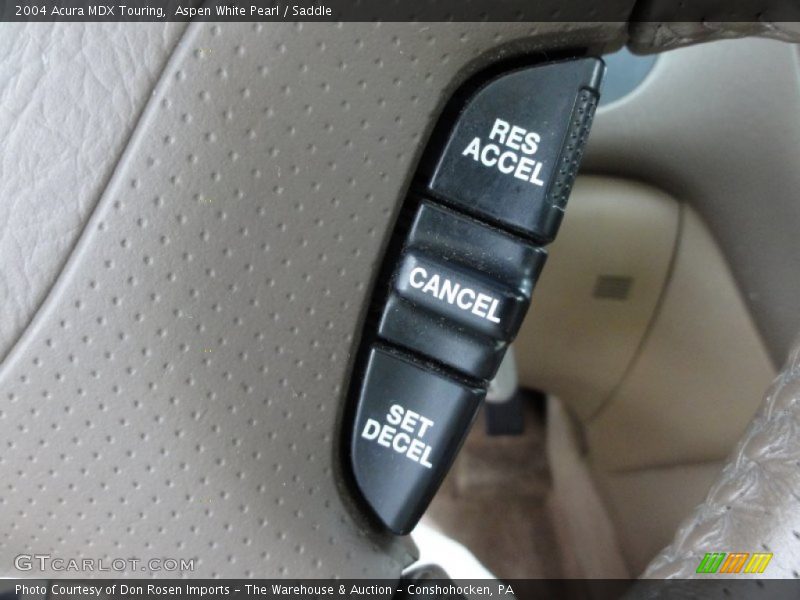 Aspen White Pearl / Saddle 2004 Acura MDX Touring