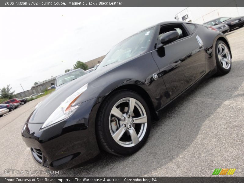Magnetic Black / Black Leather 2009 Nissan 370Z Touring Coupe