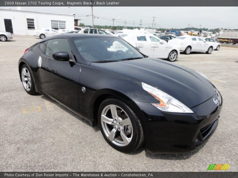 Magnetic Black / Black Leather 2009 Nissan 370Z Touring Coupe