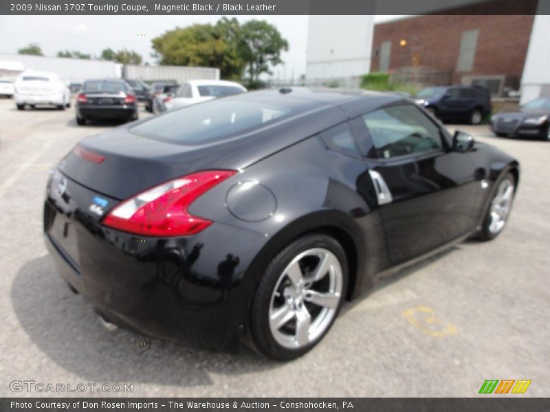 Magnetic Black / Black Leather 2009 Nissan 370Z Touring Coupe