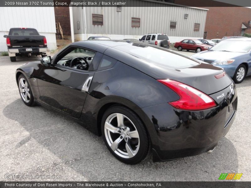 Magnetic Black / Black Leather 2009 Nissan 370Z Touring Coupe