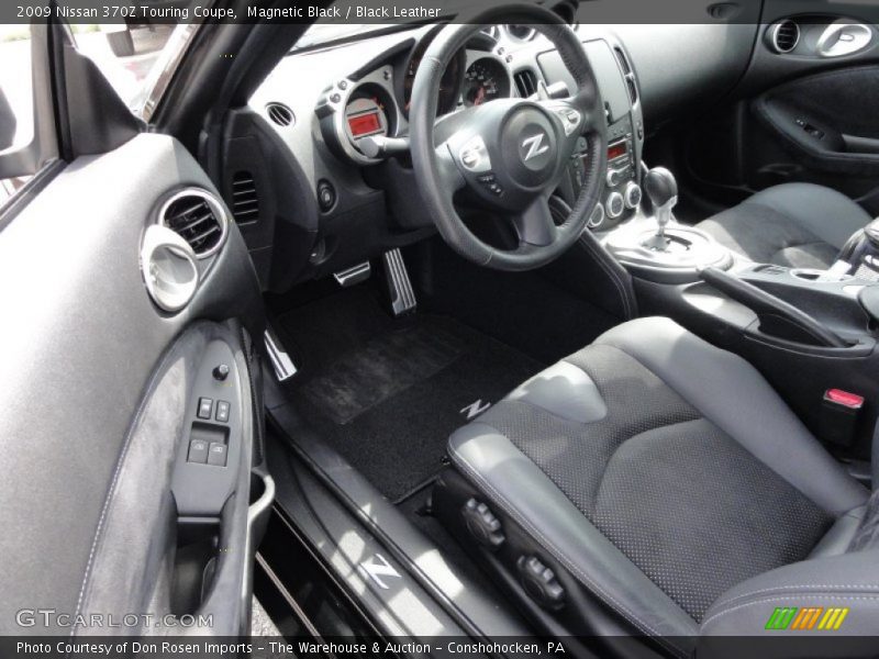 Magnetic Black / Black Leather 2009 Nissan 370Z Touring Coupe